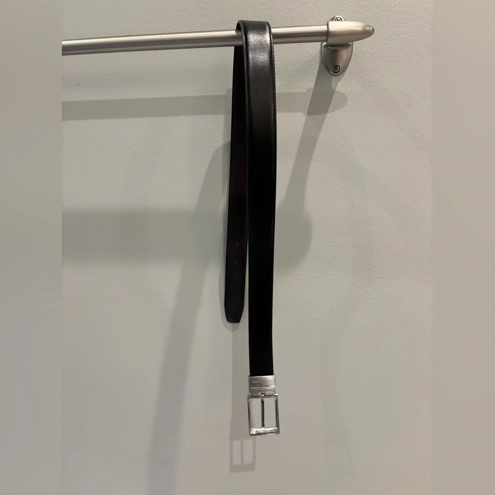 Men's Black Leather Belt